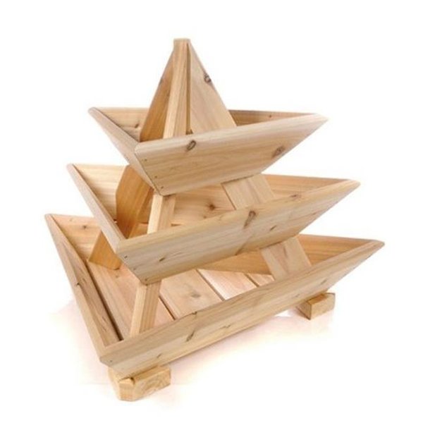 Infinite Cedar Infinite Cedar 3-Tier Trio Plant Pyramid Trio-3